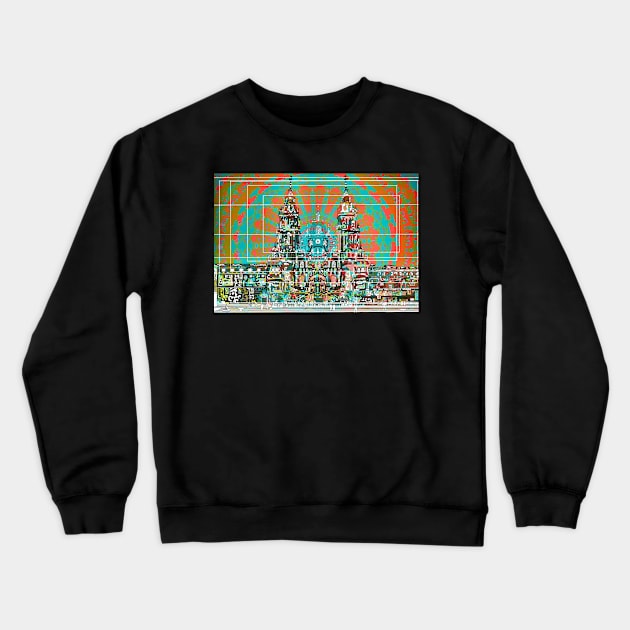 Portico of glory in the sky of the cathedral of Santiago de Compostela Galicia Crewneck Sweatshirt by Cachaldora